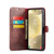 Samsung Galaxy S24+ 5G DG.MING Crazy Horse Texture Detachable Magnetic Leather Case - Red