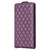 Samsung Galaxy S24+ 5G Diamond Lattice Vertical Flip Leather Phone Case - Dark Purple