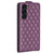 Samsung Galaxy S24+ 5G Diamond Lattice Vertical Flip Leather Phone Case - Dark Purple