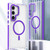 Samsung Galaxy S24+ 5G Dual-Color Clear Acrylic Hybrid TPU MagSafe Phone Case - Purple