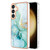 Samsung Galaxy S24+ 5G Electroplating Marble Dual-side IMD Phone Case - Green 003