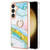 Samsung Galaxy S24+ 5G Electroplating Marble IMD TPU Phone Case with Ring Holder - Green 004