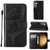Samsung Galaxy S24+ 5G Embossed Butterfly Leather Phone Case - Black