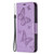 Samsung Galaxy S24+ 5G Embossing Two Butterflies Pattern Leather Phone Case - Purple