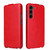 Samsung Galaxy S24+ 5G Fierre Shann 64 Texture Vertical Flip PU Leather Phone Case - Red