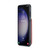 Samsung Galaxy S24+ 5G Fierre Shann Crazy Horse Card Holder Back Cover PU Phone Case - Pink