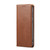 Samsung Galaxy S24+ 5G Fierre Shann PU Genuine Leather Texture Phone Case - Brown