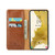 Samsung Galaxy S24+ 5G Fierre Shann PU Genuine Leather Texture Phone Case - Brown