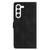 Samsung Galaxy S24+ 5G Flower Butterfly Embossing Pattern Leather Phone Case - Black