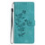 Samsung Galaxy S24+ 5G Flower Butterfly Embossing Pattern Leather Phone Case - Sky Blue