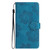 Samsung Galaxy S24+ 5G Flower Embossing Pattern Leather Phone Case - Blue
