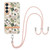 Samsung Galaxy S24+ 5G Flowers and Plants Series IMD TPU Phone Case with Lanyard - Green Gardenia