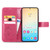 Samsung Galaxy S24+ 5G Four-leaf Clasp Embossed Buckle Leather Phone Case - Magenta