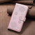 Samsung Galaxy S24+ 5G Four-leaf Embossed Leather Phone Case - Pink