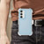 Samsung Galaxy S24+ 5G Frosted PC+TPU Phone Case with Back Clip - Sky Blue