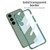 Samsung Galaxy S24+ 5G GKK Space Frame Transparent PC + TPU Phone Case - Transparent Green