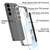 Samsung Galaxy S24+ 5G GKK Space Frame Transparent PC + TPU Phone Case with Pen - Transparent Green