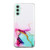 Samsung Galaxy S24+ 5G Hollow Marble Pattern TPU Phone Case - Green