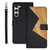 Samsung Galaxy S24+ 5G idewei Two-color Splicing Leather Phone Case - Black