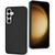 Samsung Galaxy S24+ 5G Leather Texture Full Coverage Phone Case - Black