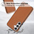 Samsung Galaxy S24+ 5G Leather Texture Full Coverage Phone Case - Brown
