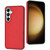 Samsung Galaxy S24+ 5G Leather Texture Full Coverage Phone Case - Red