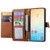 Samsung Galaxy S24+ 5G Love Zipper Lanyard Leather Phone Case - Brown