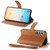 Samsung Galaxy S24+ 5G Love Zipper Lanyard Leather Phone Case - Brown
