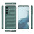 Samsung Galaxy S24+ 5G Magic Shield TPU + Flannel Phone Case - Dark Green