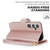 Samsung Galaxy S24+ 5G Multi-Card Wallet RFID Leather Phone Case - Rose Gold