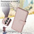 Samsung Galaxy S24+ 5G Multi-Card Wallet RFID Leather Phone Case - Rose Gold