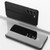 Samsung Galaxy S24+ 5G Plated Mirror Horizontal Flip Leather Phone Case with Holder - Black