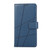 Samsung Galaxy S24+ 5G PU Genuine Leather Texture Embossed Line Phone Case - Blue