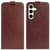 Samsung Galaxy S24+ 5G R64 Texture Vertical Flip Leather Phone Case - Brown