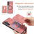 Samsung Galaxy S24+ 5G Retro Leather Card Bag Magnetic Phone Case - Pink