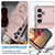 Samsung Galaxy S24+ 5G Ring Holder RFID Card Slot Phone Case - Rose Gold