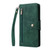 Samsung Galaxy S24+ 5G Rivet Buckle 9 Cards 3-Fold Wallet Leather Phone Case - Green
