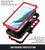 Samsung Galaxy S24+ 5G R-JUST Life Waterproof Dustproof Shockproof Phone Case - Red