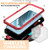 Samsung Galaxy S24+ 5G R-JUST Sliding Camera Life Waterproof Holder Phone Case - Red