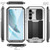 Samsung Galaxy S24+ 5G R-JUST Sliding Camera Life Waterproof Holder Phone Case - Silver
