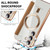 Samsung Galaxy S24+ 5G Shield Magsafe RFID Anti-theft Rhombus Leather Phone Case - Brown