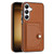 Samsung Galaxy S24+ 5G Shockproof Leather Phone Case with Card Holder - Brown