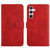 Samsung Galaxy S24+ 5G Skin Feel Butterfly Embossed Flip Leather Phone Case - Red
