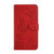 Samsung Galaxy S24+ 5G Skin Feel Butterfly Embossed Flip Leather Phone Case - Red