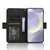 Samsung Galaxy S24+ 5G Skin Feel Calf Texture Card Slots Leather Phone Case - Black