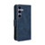 Samsung Galaxy S24+ 5G Skin Feel Calf Texture Card Slots Leather Phone Case - Blue