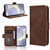 Samsung Galaxy S24+ 5G Skin Feel Calf Texture Card Slots Leather Phone Case - Brown