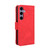 Samsung Galaxy S24+ 5G Skin Feel Calf Texture Card Slots Leather Phone Case - Red