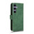 Samsung Galaxy S24+ 5G Skin Feel Magnetic Flip Leather Phone Case - Green