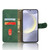 Samsung Galaxy S24+ 5G Skin Feel Magnetic Flip Leather Phone Case - Green